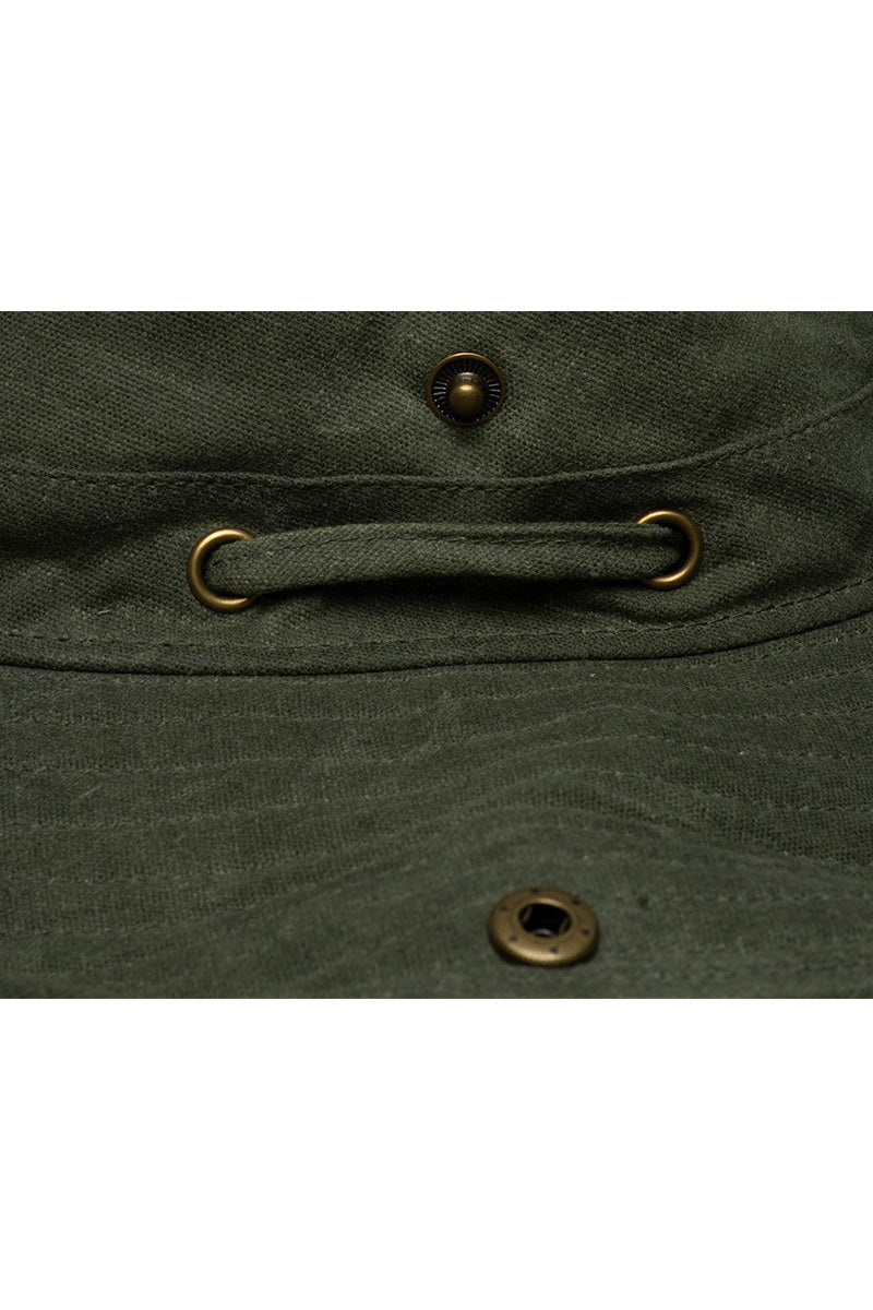 Men's Charlie Cotton Bucket Hat | Forest Green