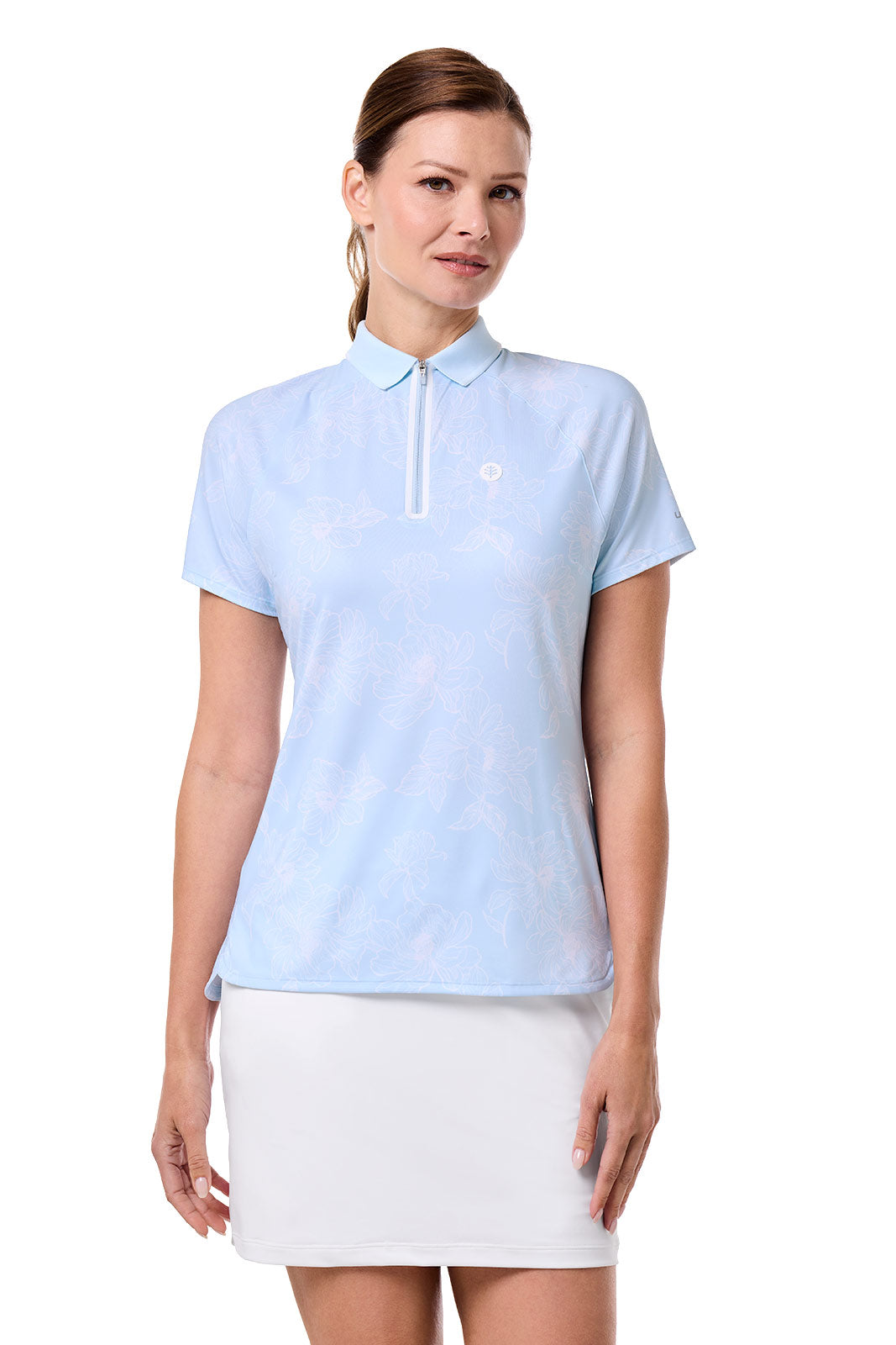 Women's Double Eagle Short Sleeve Golf Polo | Skyride Perfect Peony