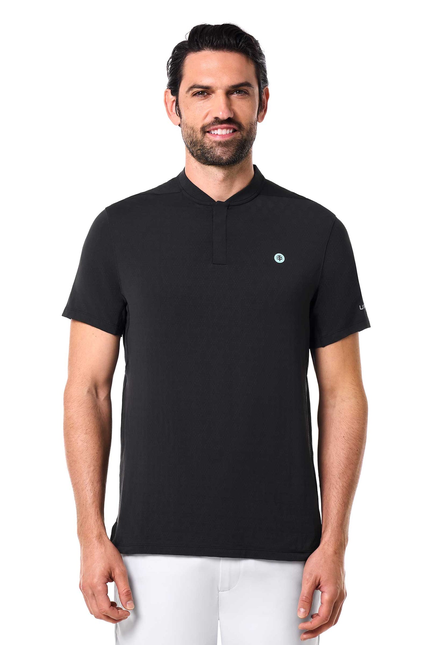 Men's Albatross Short Sleeve Polo | Black Diamond Jacquard