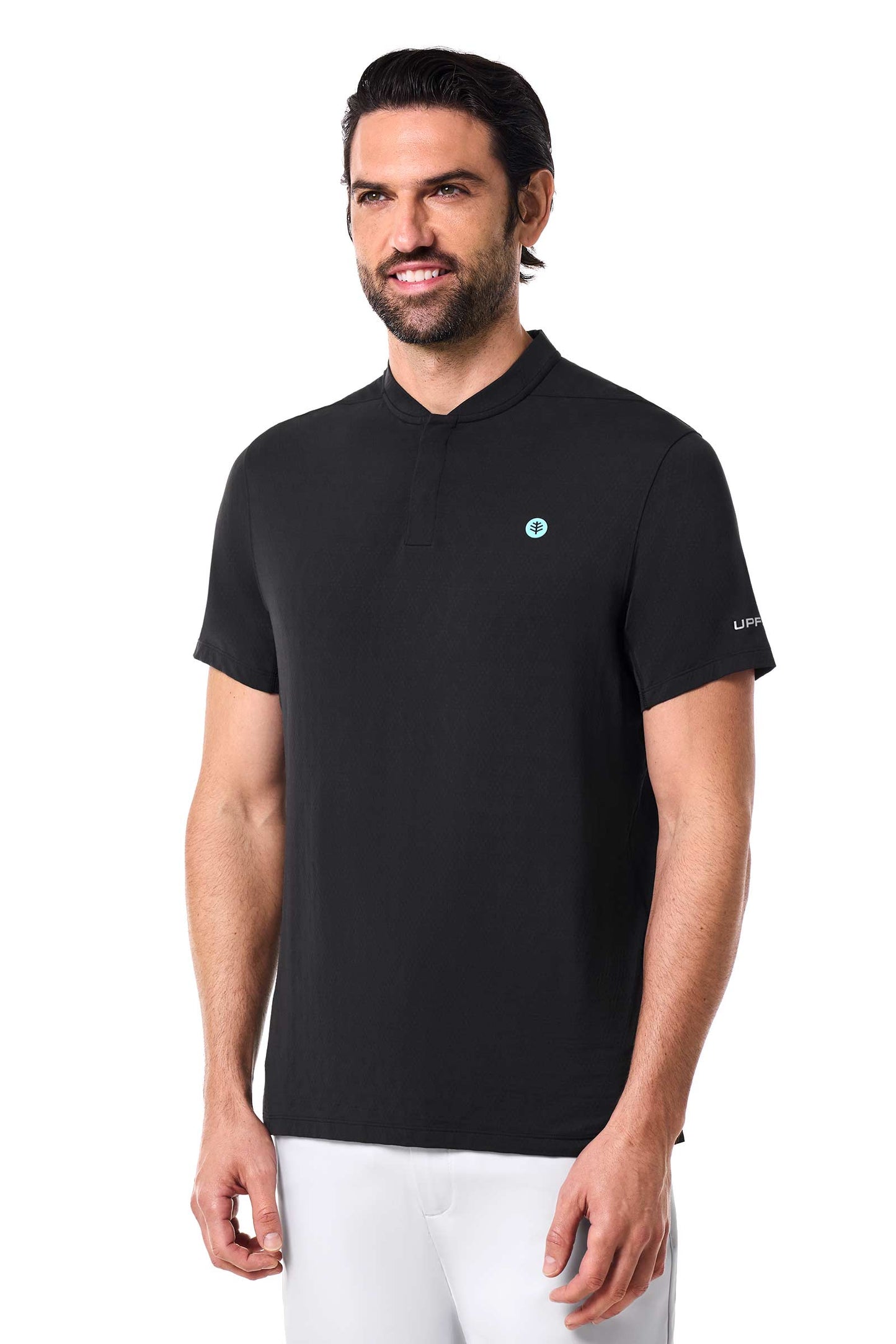 Men's Albatross Short Sleeve Polo | Black Diamond Jacquard
