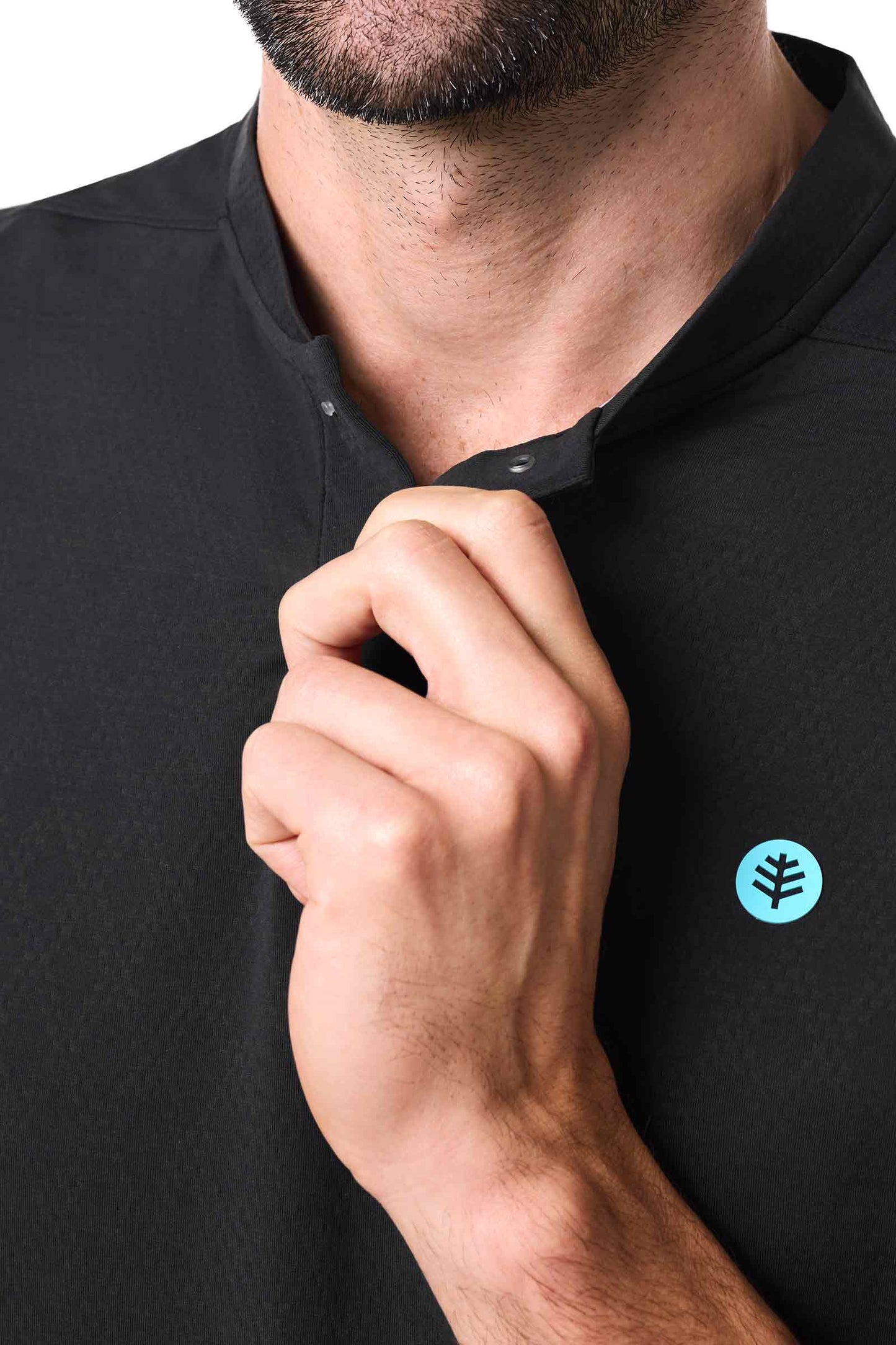 Men's Albatross Short Sleeve Polo | Black Diamond Jacquard