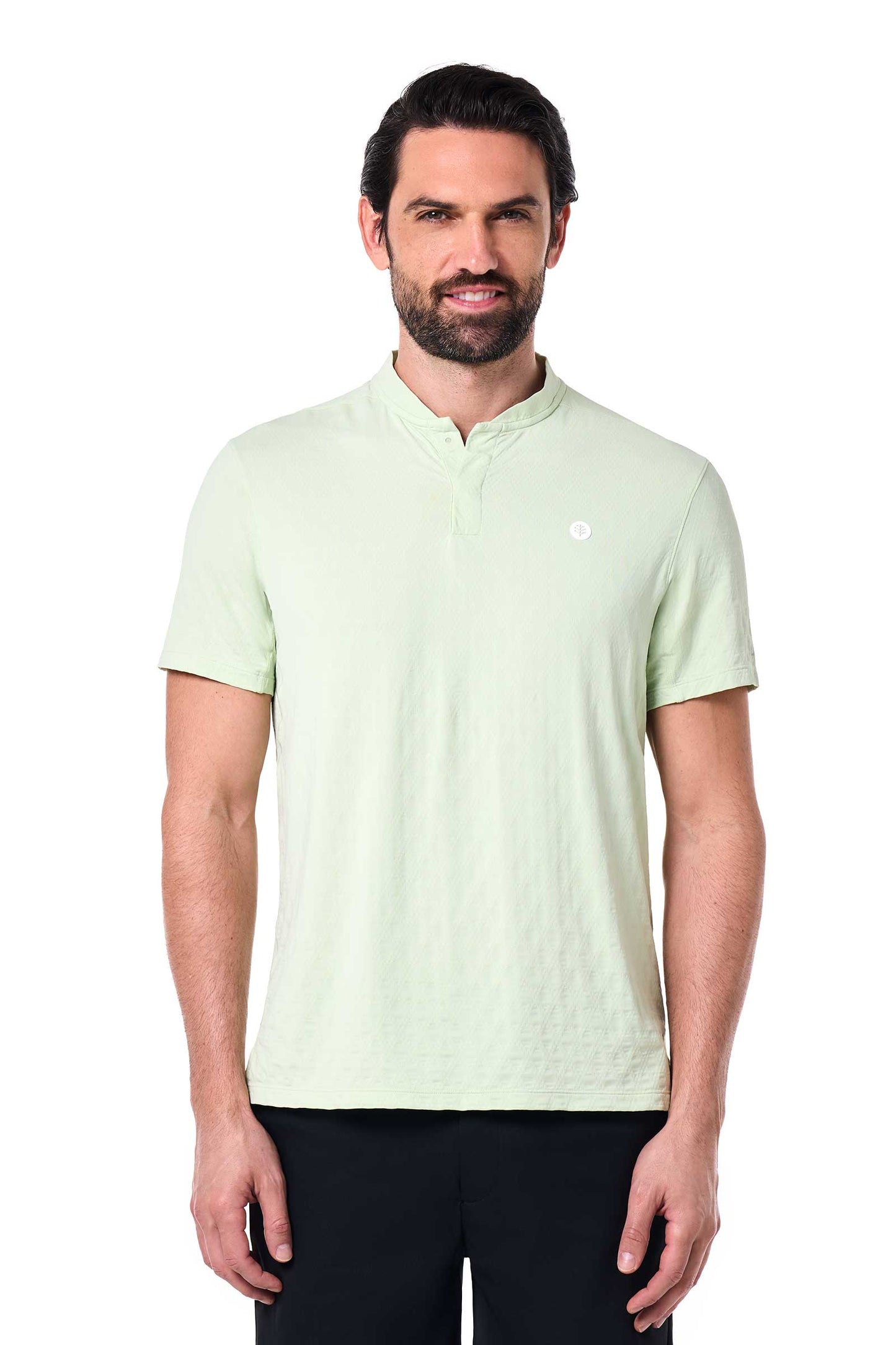 Men's Albatrose Short Sleeve Polo | Seedling Diamond Jacquard