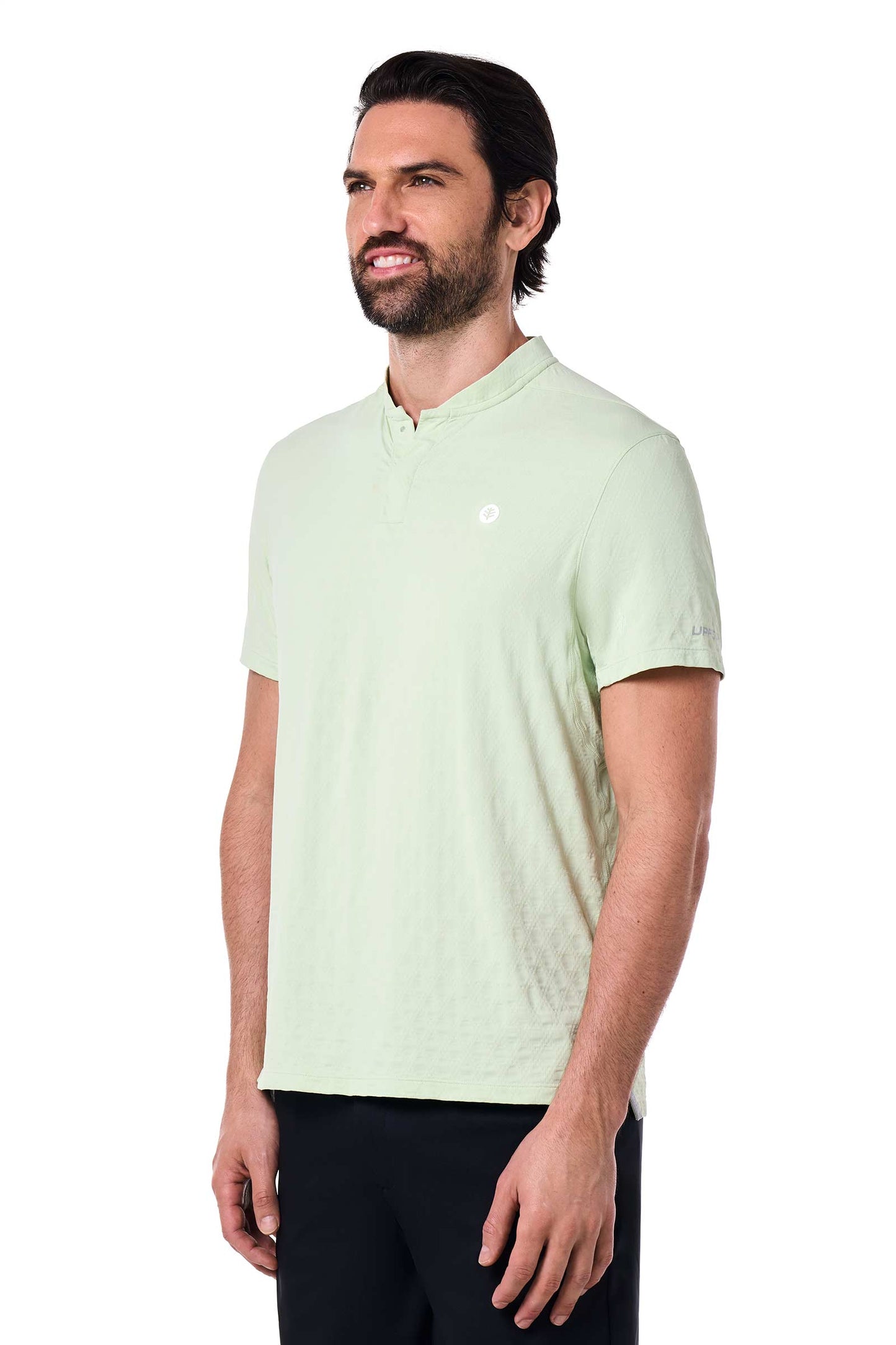 Men's Albatrose Short Sleeve Polo | Seedling Diamond Jacquard