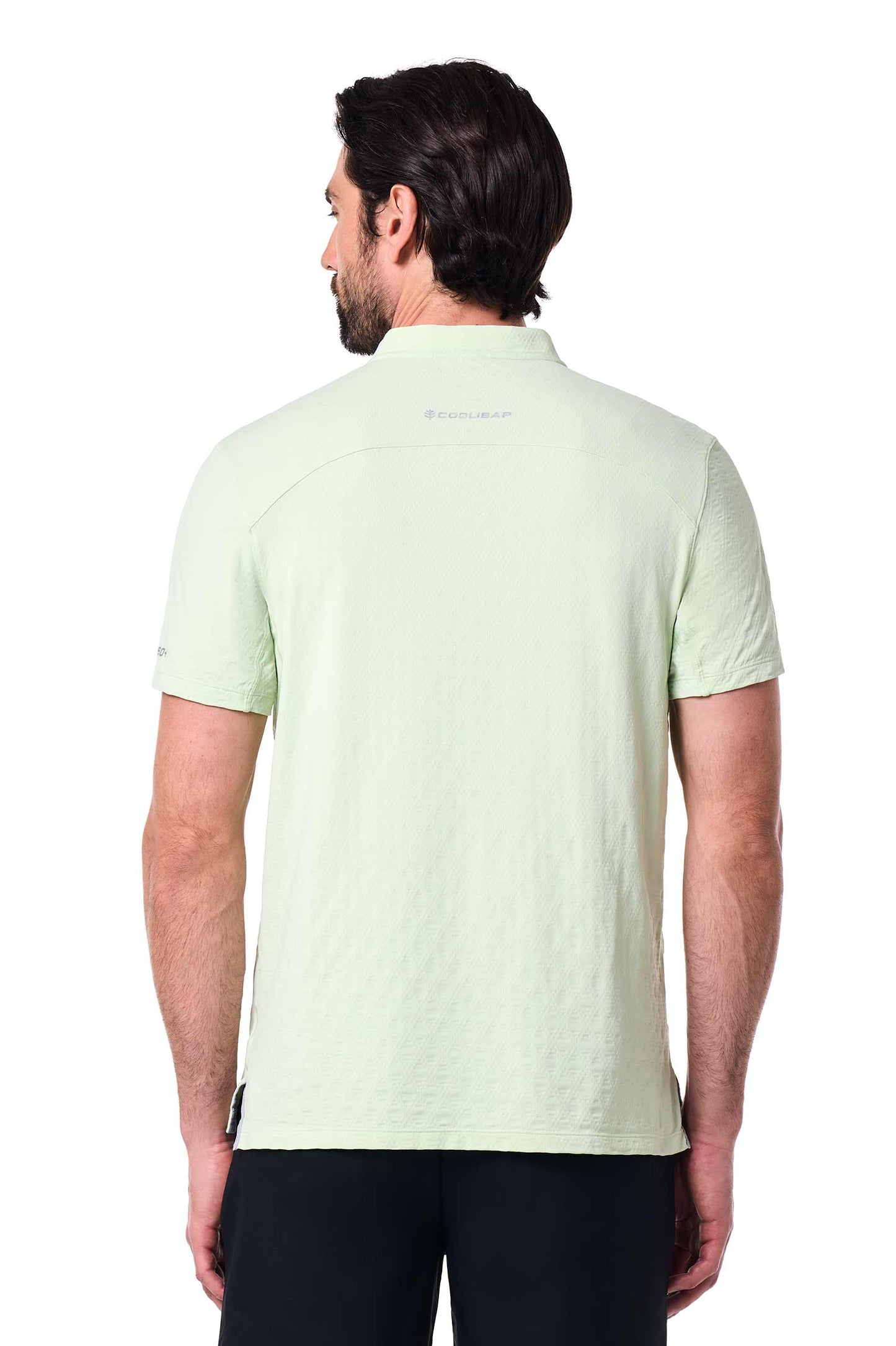 Men's Albatrose Short Sleeve Polo | Seedling Diamond Jacquard