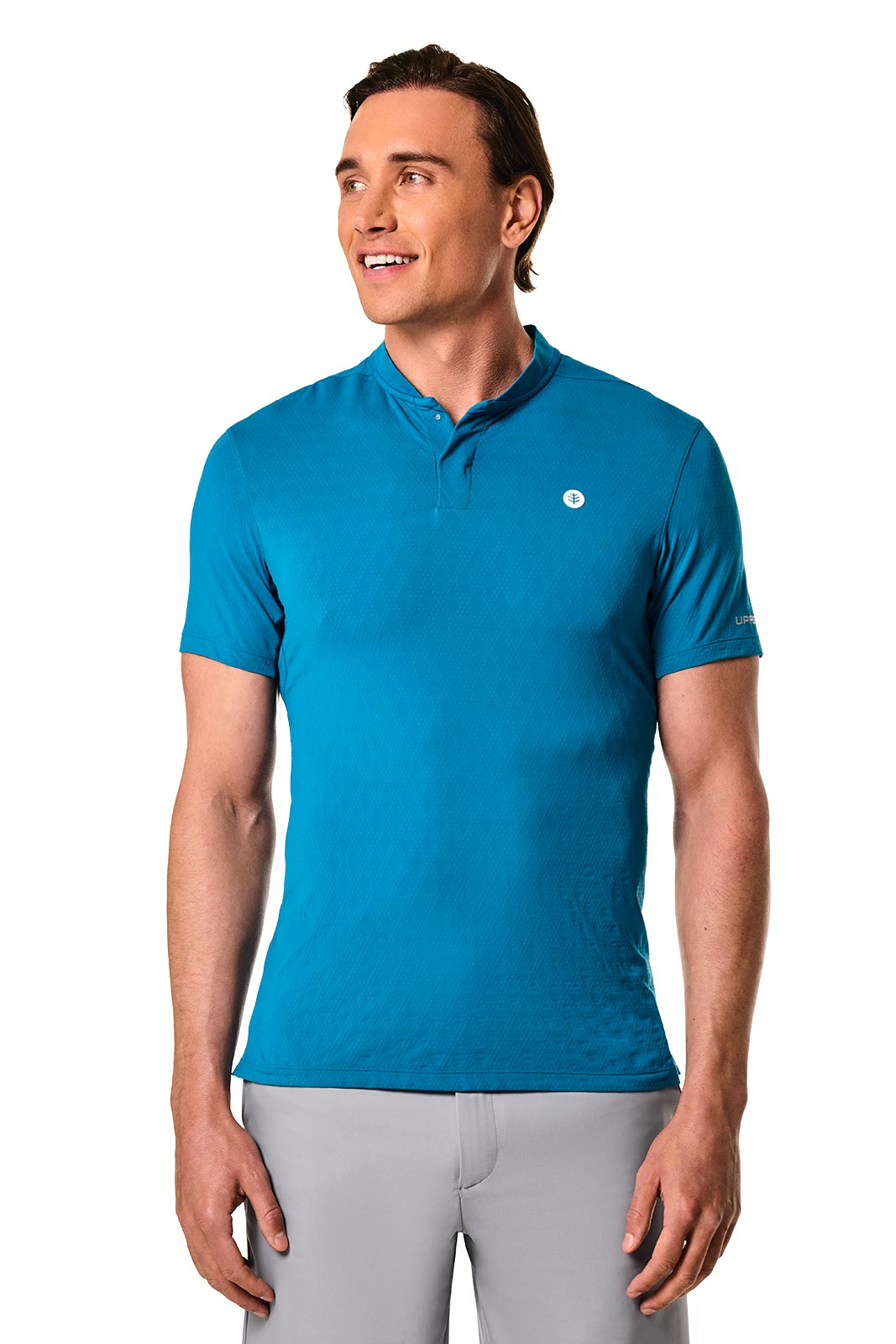 Men's Albatrose Short Sleeve Polo | Bluejay Diamond Jacquard