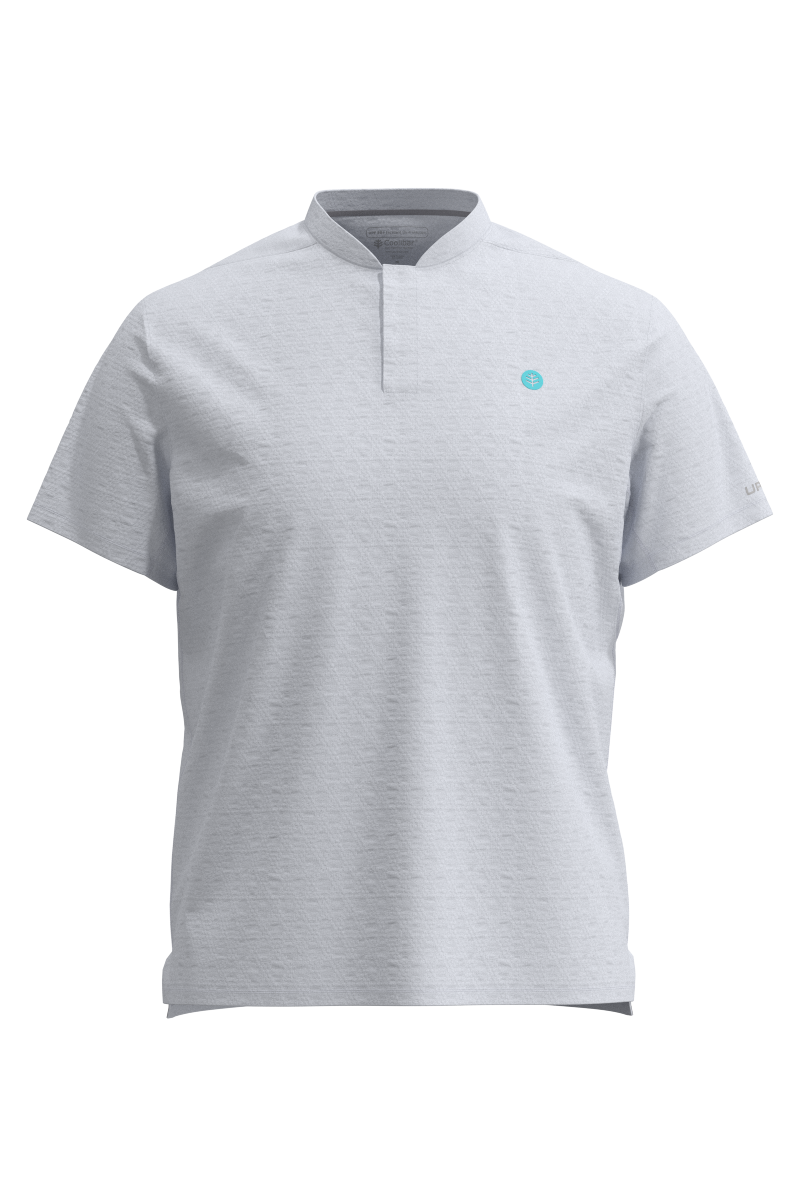 Men's Albatross Short Sleeve Polo | White Diamond Jacquard