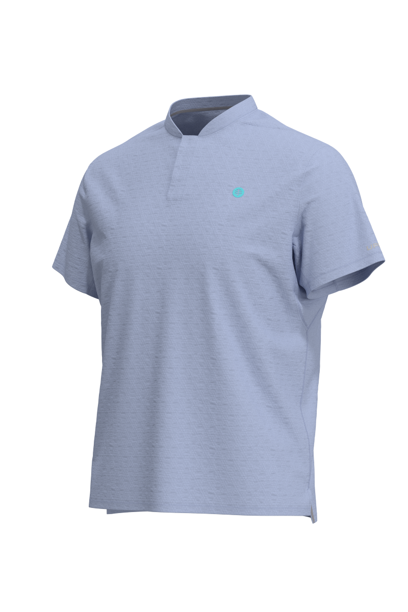 Men's Albatross Short Sleeve Polo | Periwinkle Diamond Jacquard Diamond Jacquard