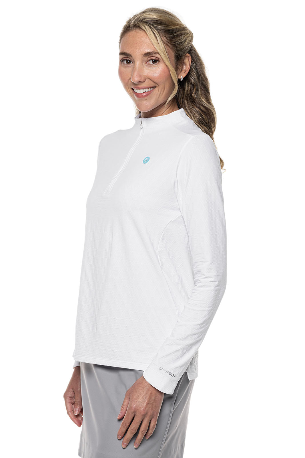 Women's Albatross Long Sleeve Pullover | White Diamond Jacquard