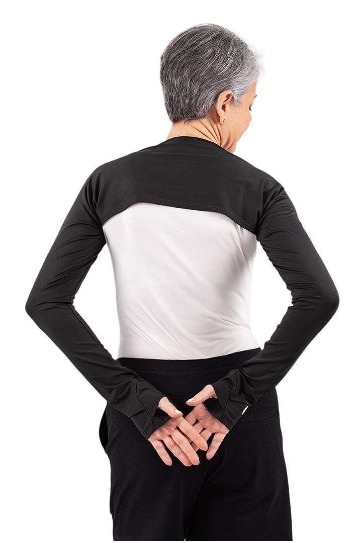 Women's Larix Shoulder Wrap UV Sleeve | Black