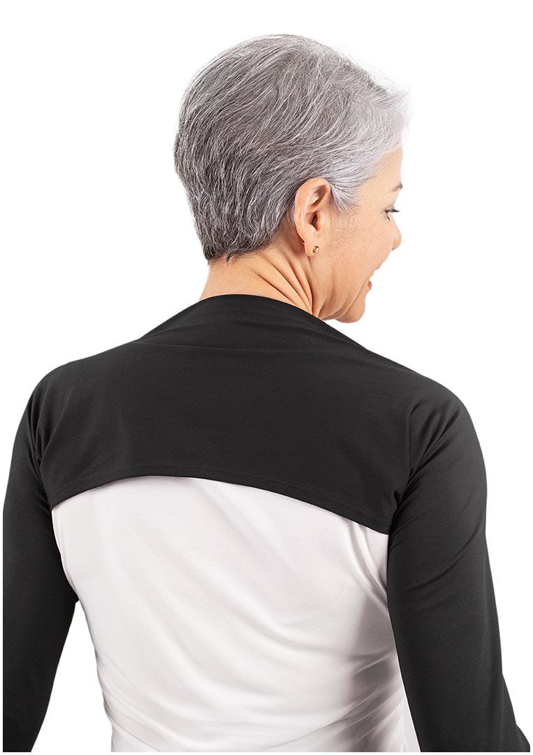 Women's Larix Shoulder Wrap UV Sleeve | Black