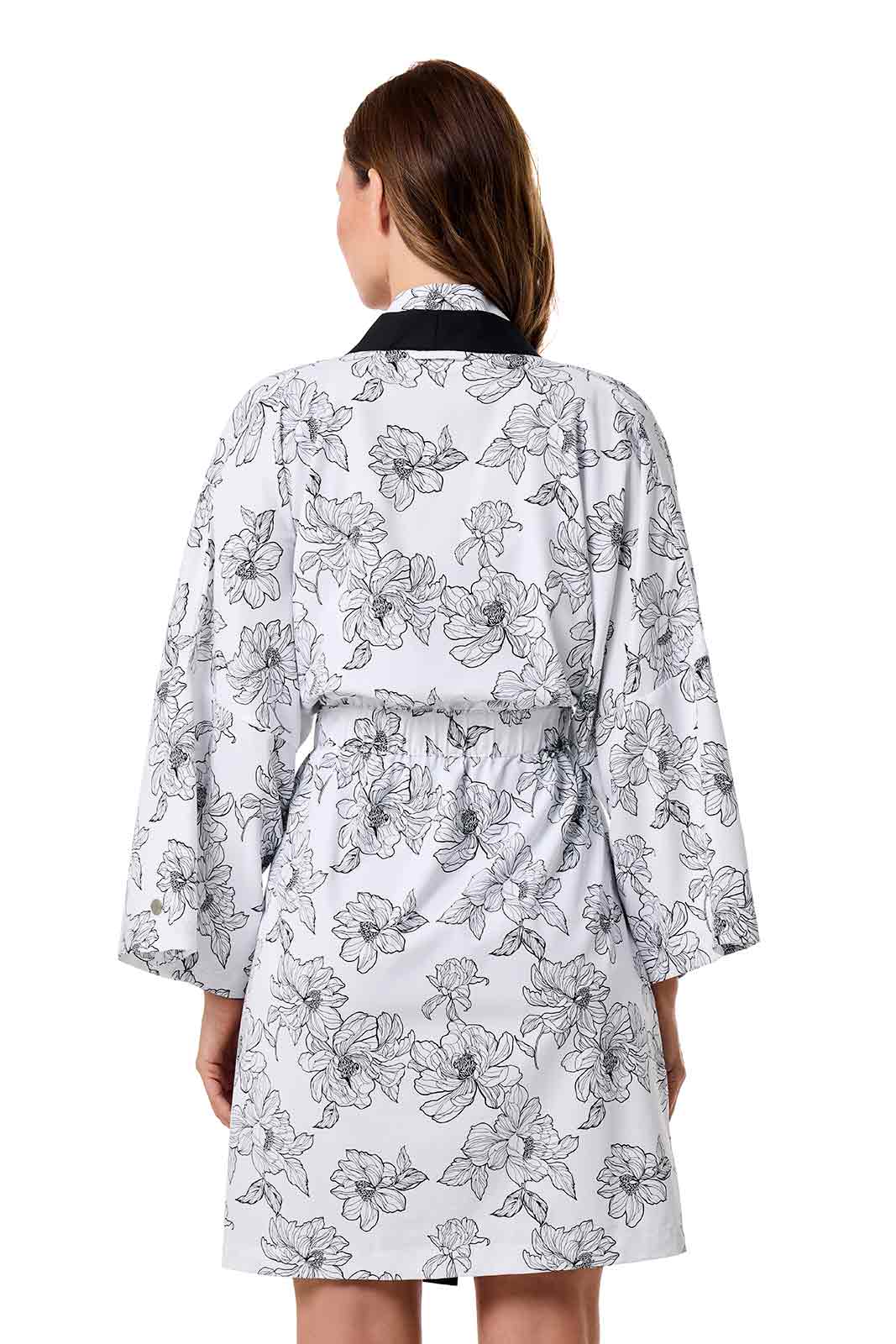 Women's Siesta Key Kijama | White/Black Perfect Peony