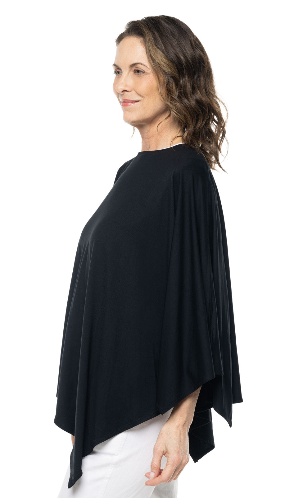 Women's Tama Moduri Poncho| Black