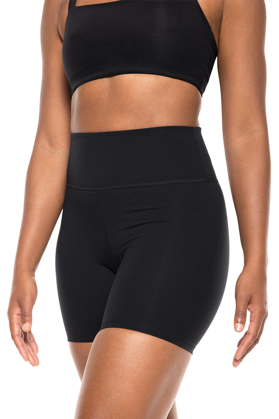 Women's Shavasana High Rise Yoga Short Black | Black