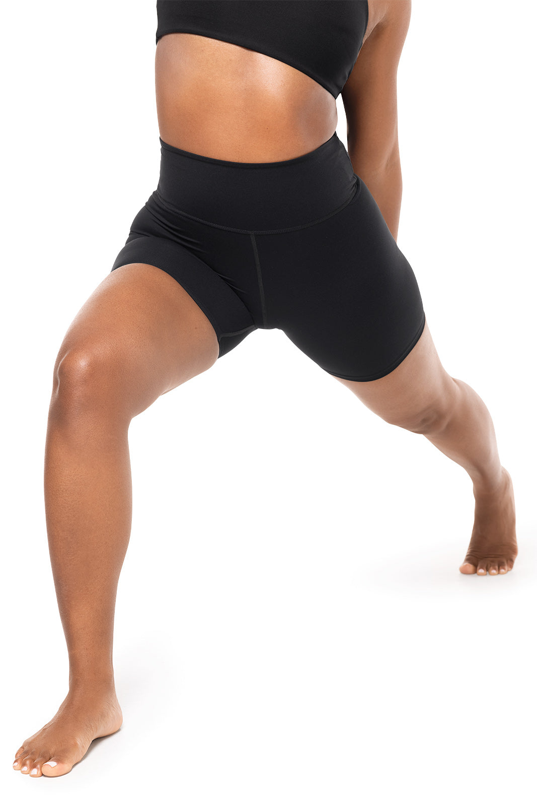 Women's Shavasana High Rise Yoga Short Black | Black