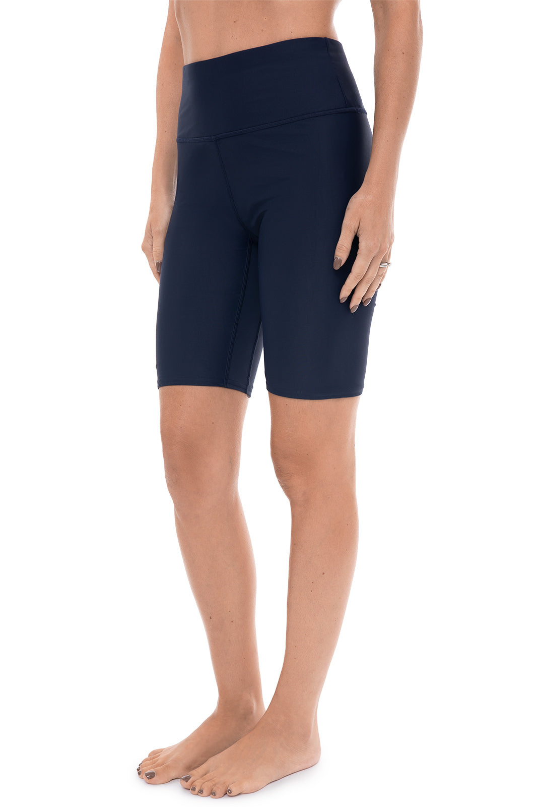 Women's Ocean Sculpt High Rise Swim Shorts | Navy