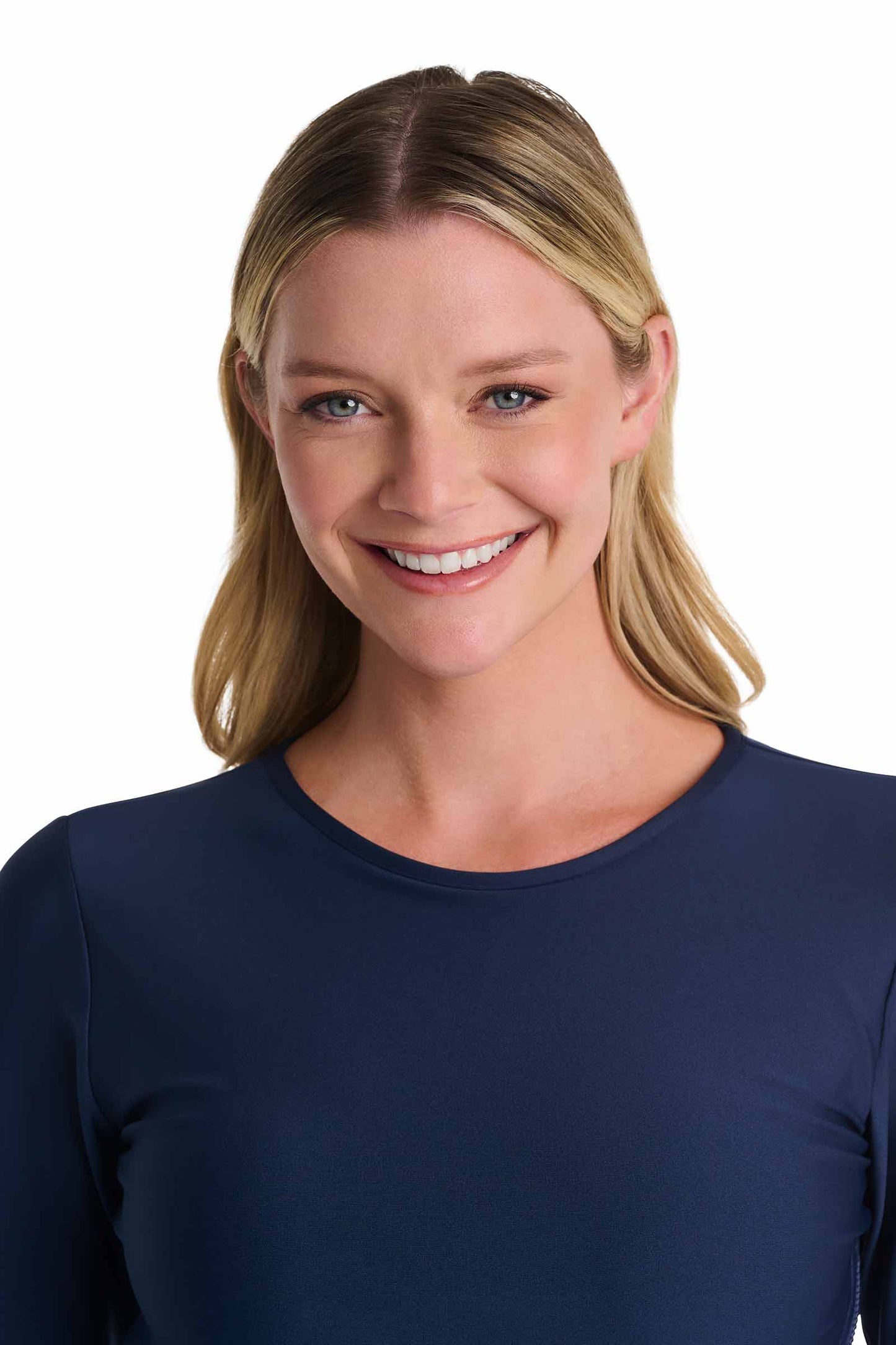 Women's Bayfront Rash Guard Bra Top | Navy