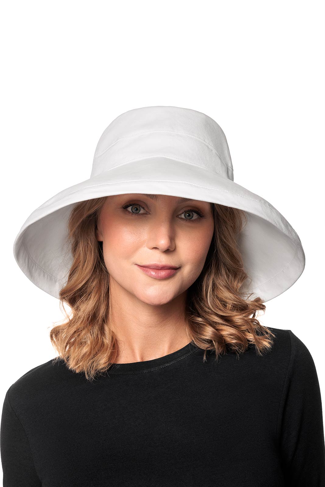 Women's Sydney Kettle Brim Cotton Hat | White