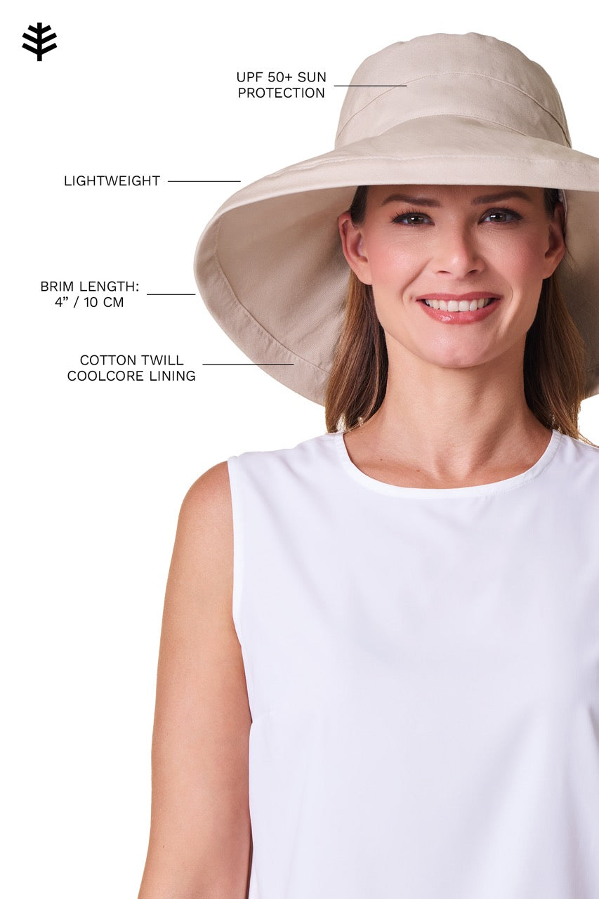 Women's Sydney Kettle Brim Cotton Hat | Tan
