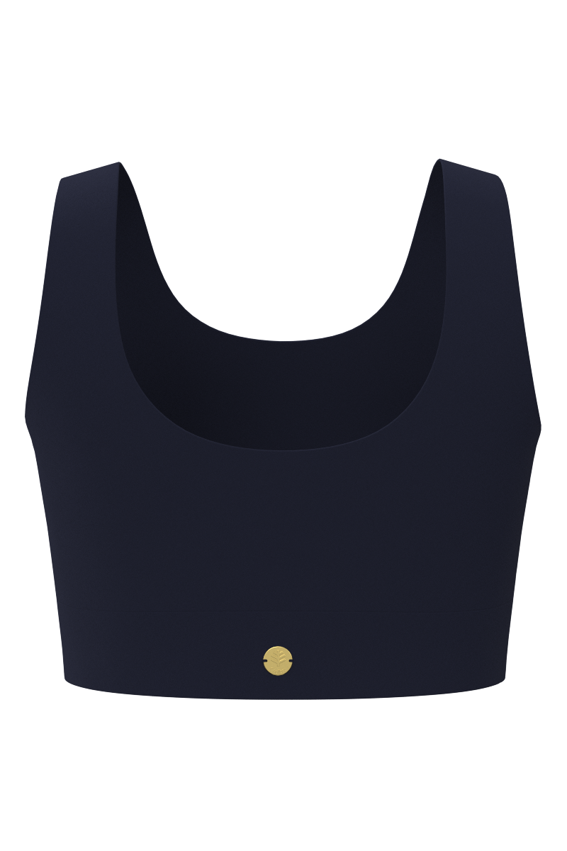 Women's Spring Garden Crop Bikini Top | Navy