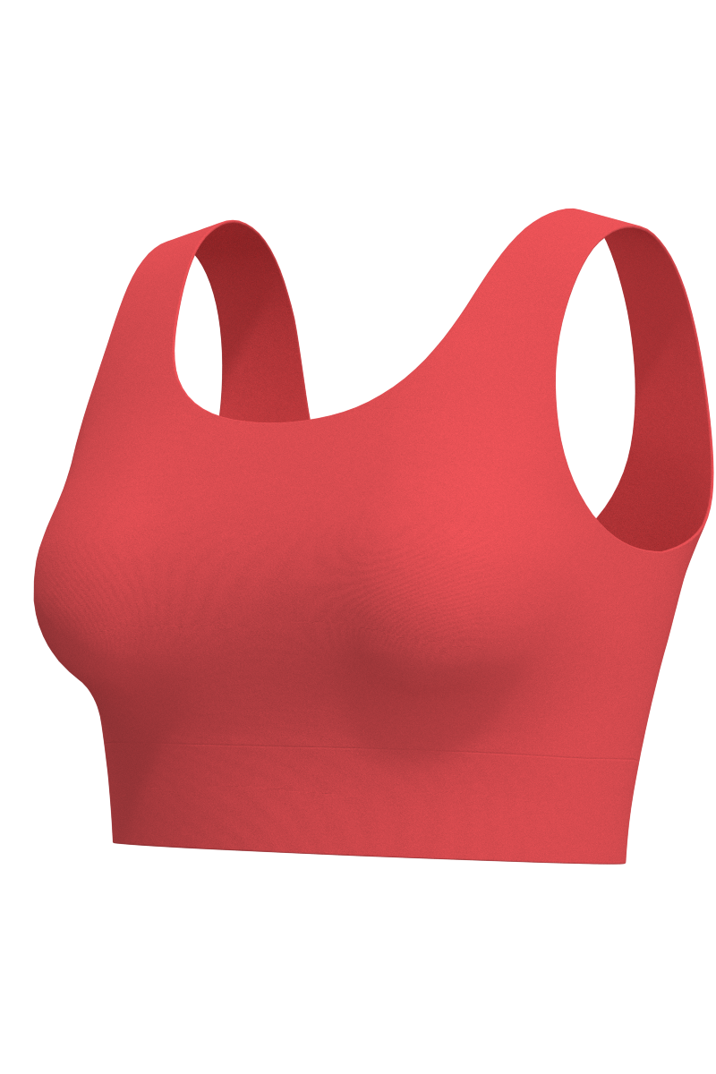 Women's Spring Garden Crop Bikini Top | Coral Reef