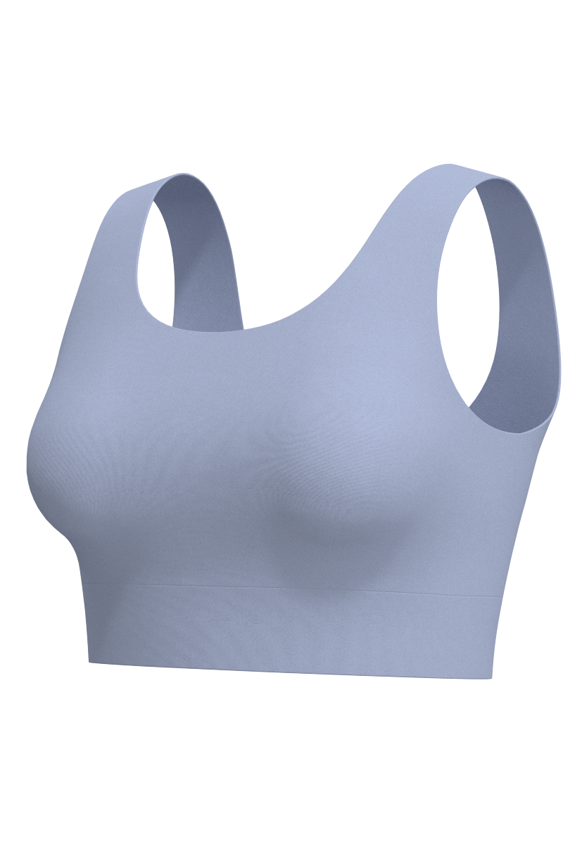 Women's Spring Garden Crop Bikini Top | Periwinkle