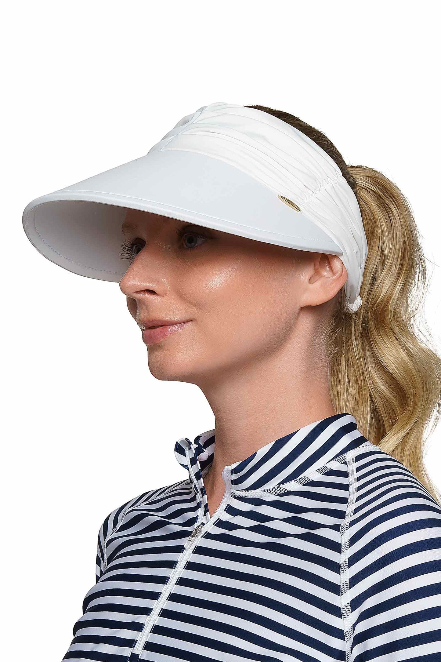 Women's Exuma Swim Visor | White