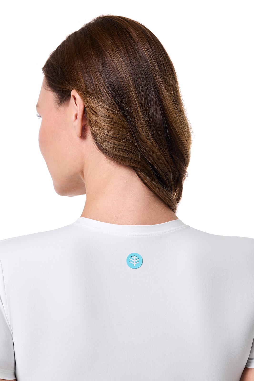 Women's Hibiscus Island Crop Swim T-Shirt | White