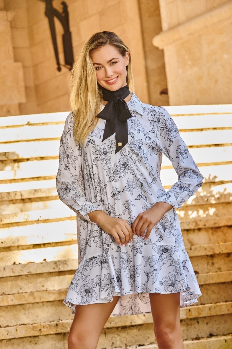 Women's Lantana Neck Bow | Black