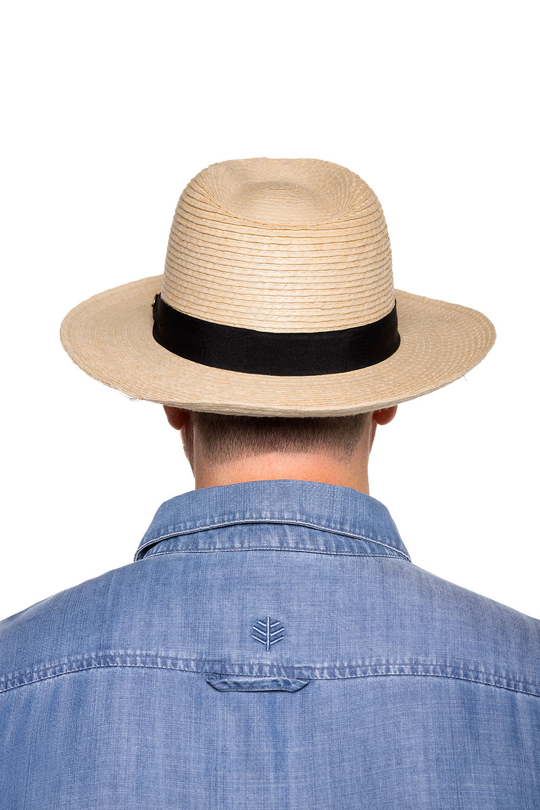 Men's Buri Straw Palm Fedora | Ivory