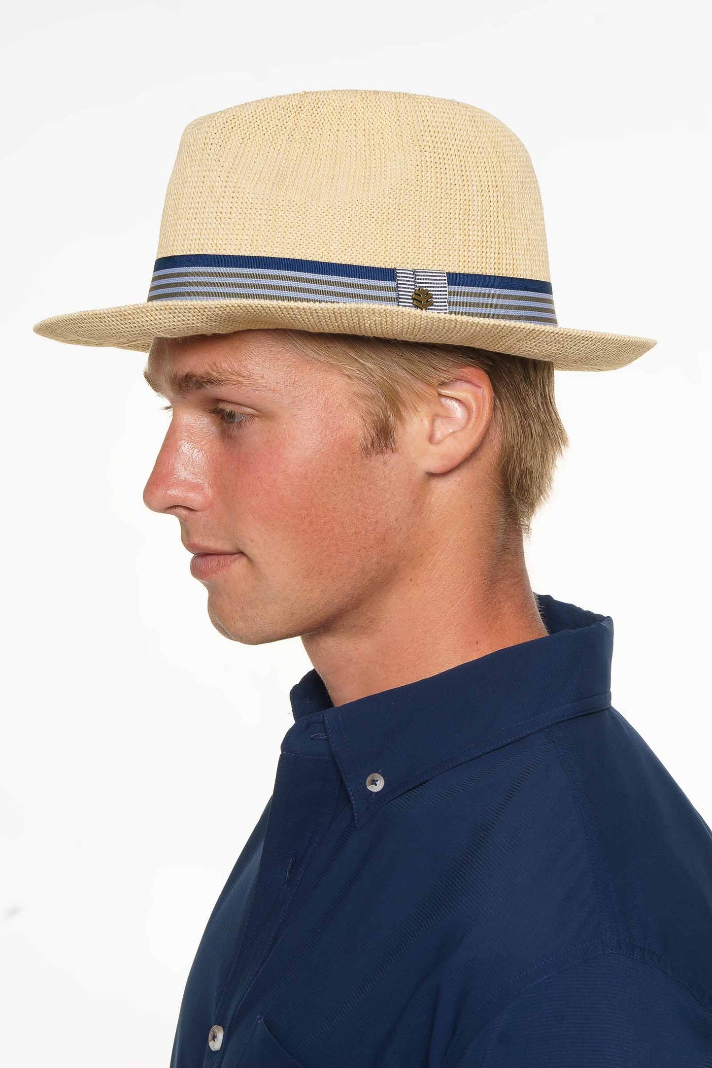 Men's 1st Street Classic Poly Knit Fedora | Natural