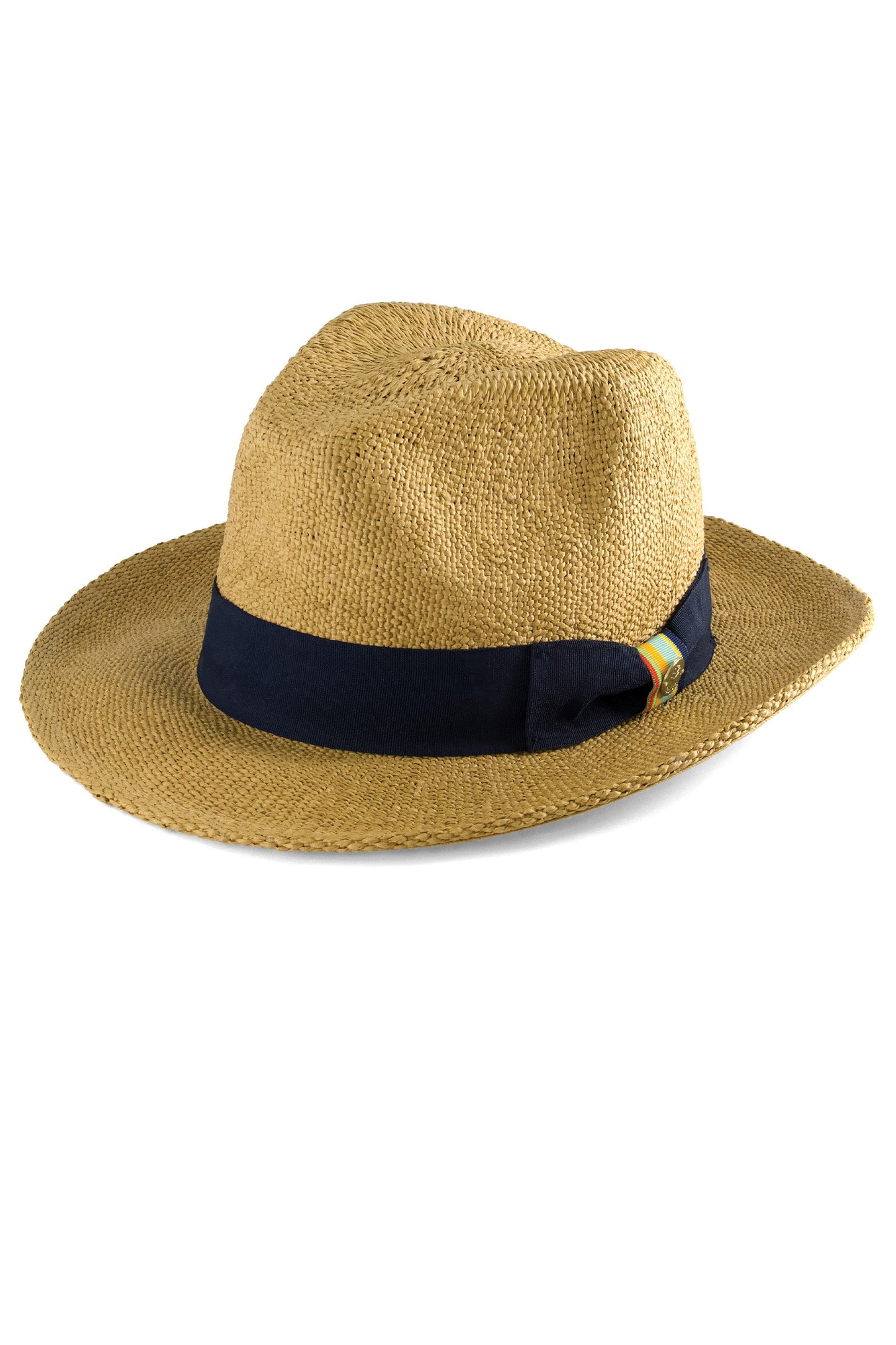 Men's Surf Club Hand Woven Fedora Rugby Stripe Band | Toast