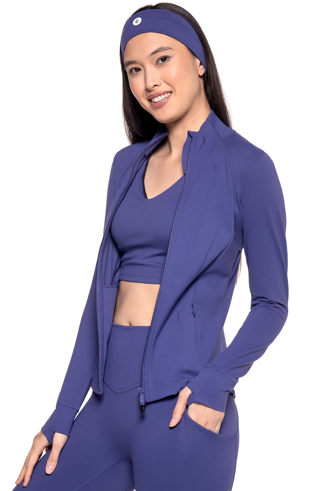 Women's Namaste Yoga Jacket | Future Dusk