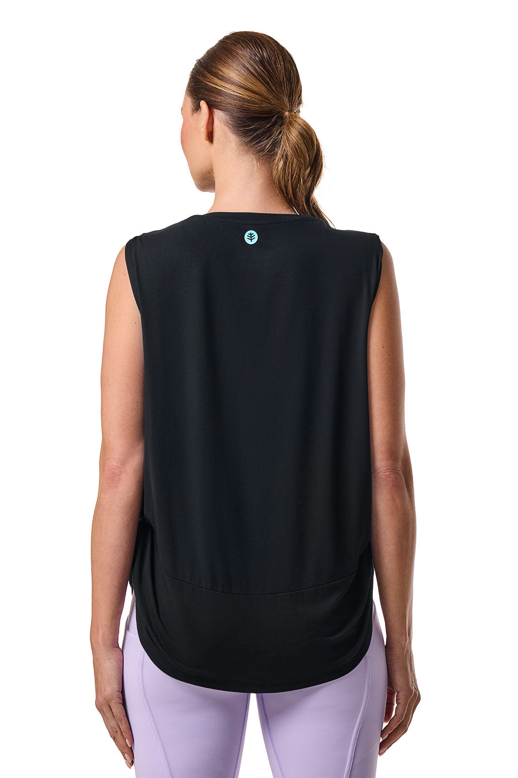 Women's Supine Twist Yoga Tank | Black