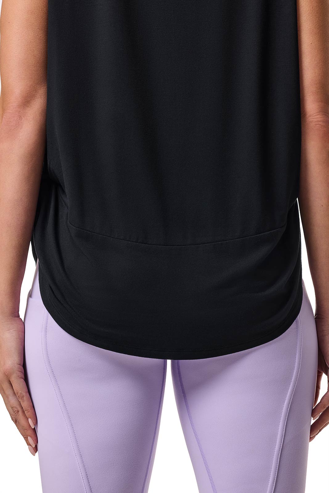 Women's Supine Twist Yoga Tank | Black