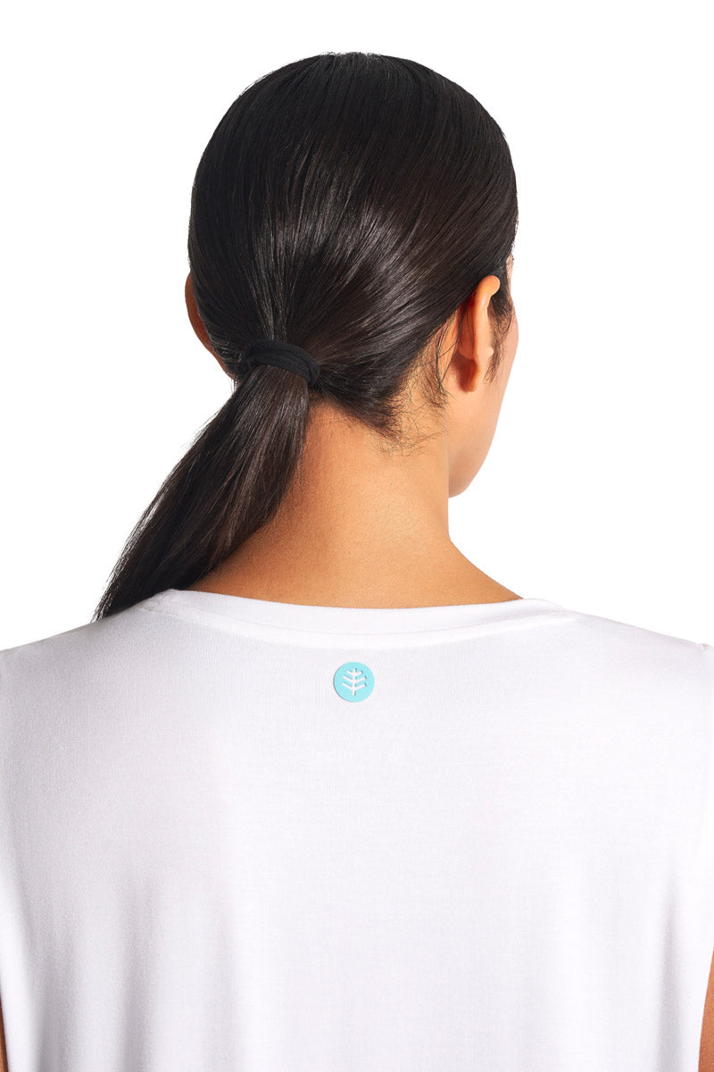 Women's Supine Twist Yoga Tank | White