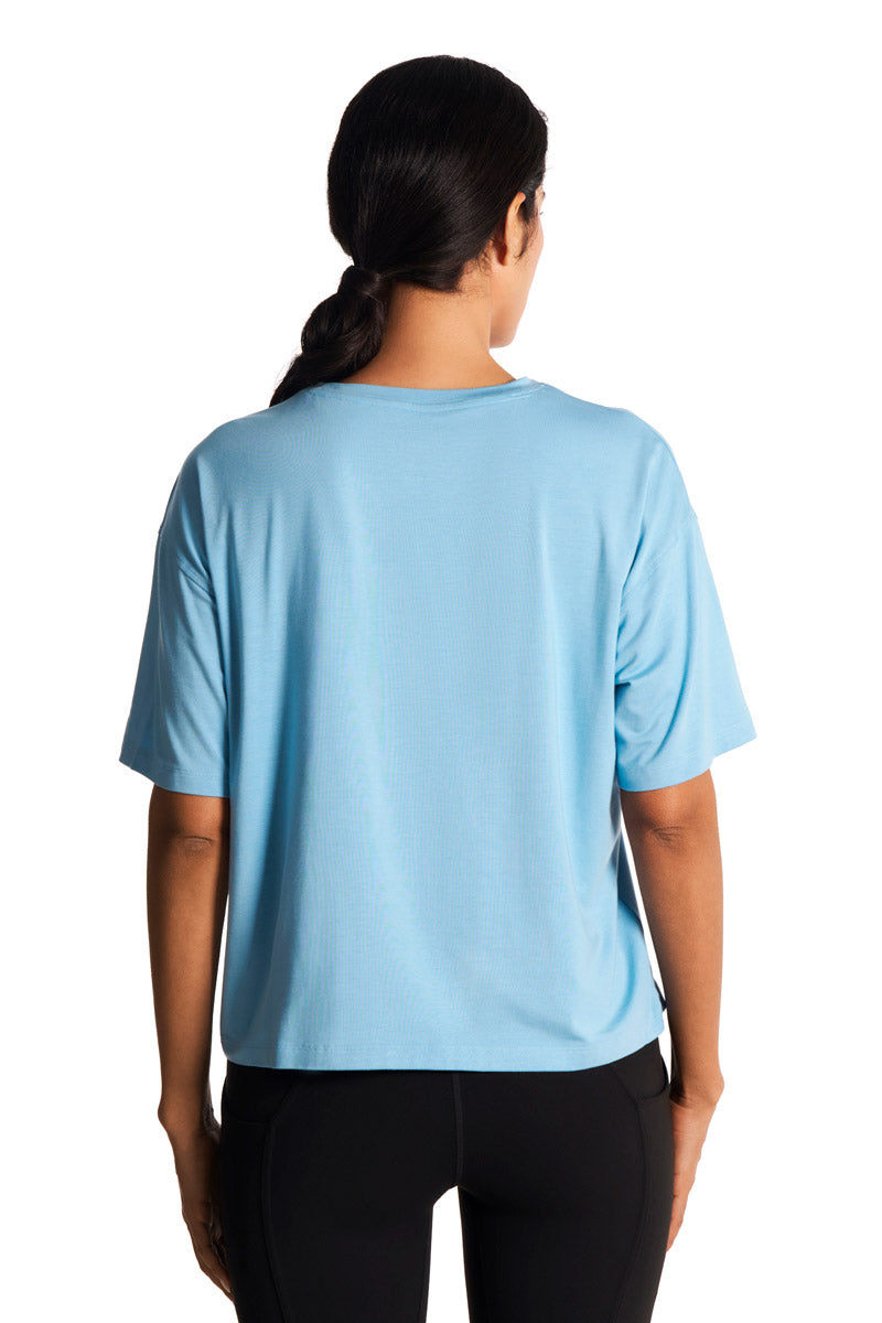 Women's Yoga Studio T-Shirt | Arctic Blue