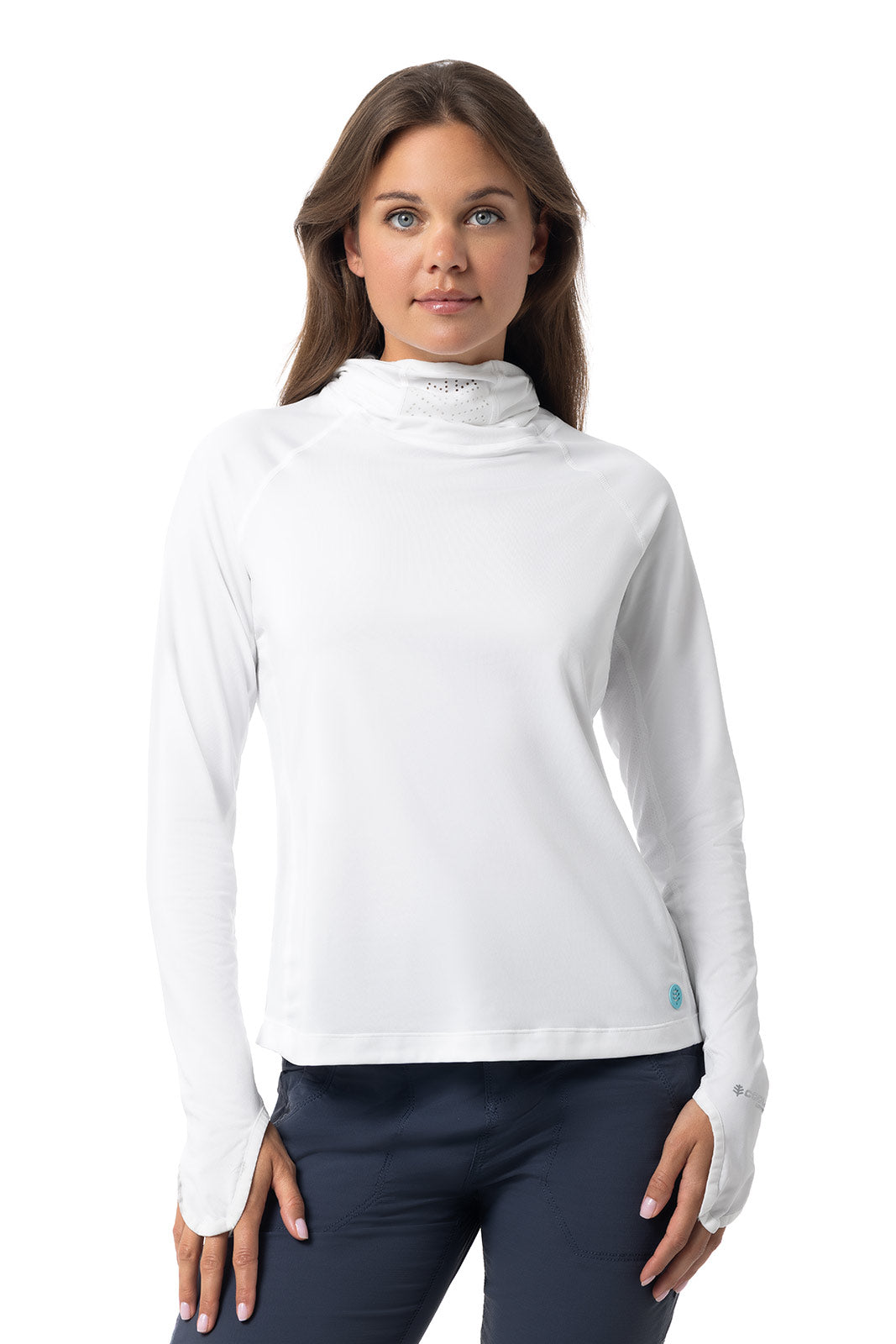 Women's Vented Paros Fishing Hoodie | White
