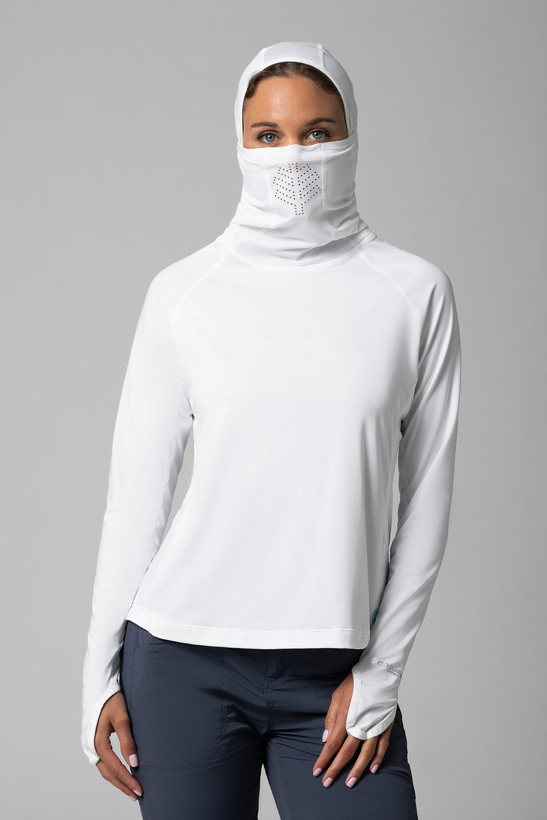 Women's Vented Paros Fishing Hoodie | White