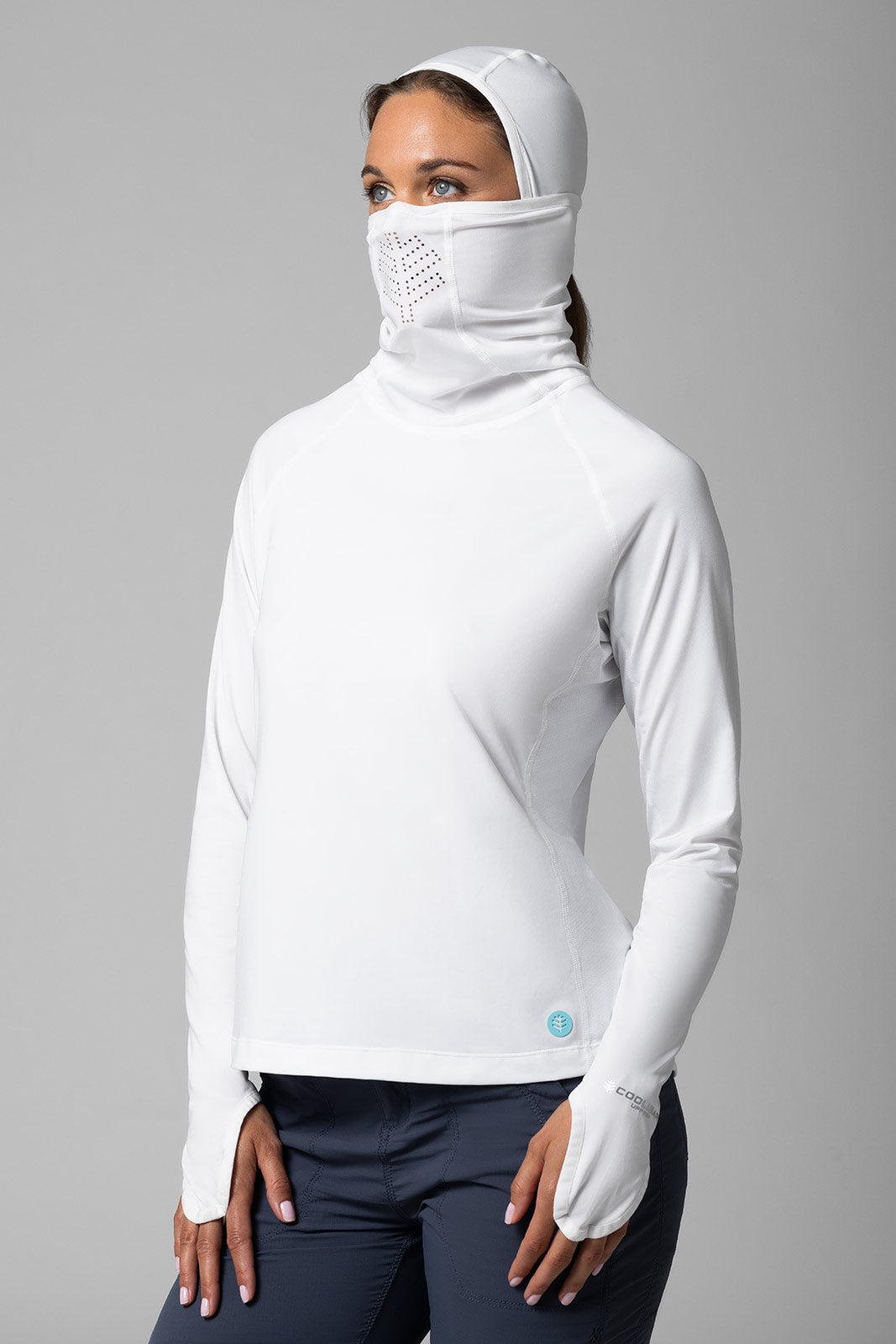 Women's Vented Paros Fishing Hoodie | White