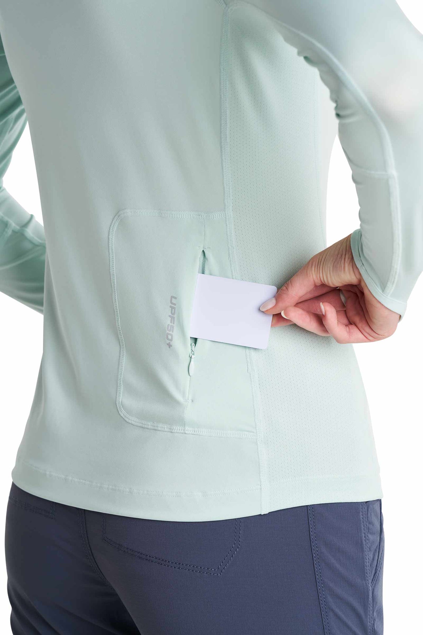 Women's Vented Paros Sailing Hoodie | Misty Aqua