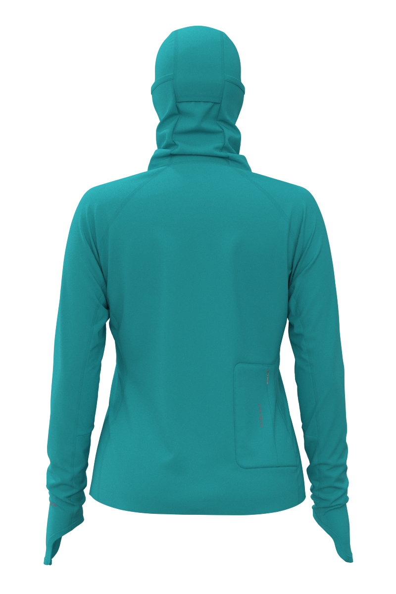 Women's Vented Paros Fishing Hoodie | Coolibar Blue
