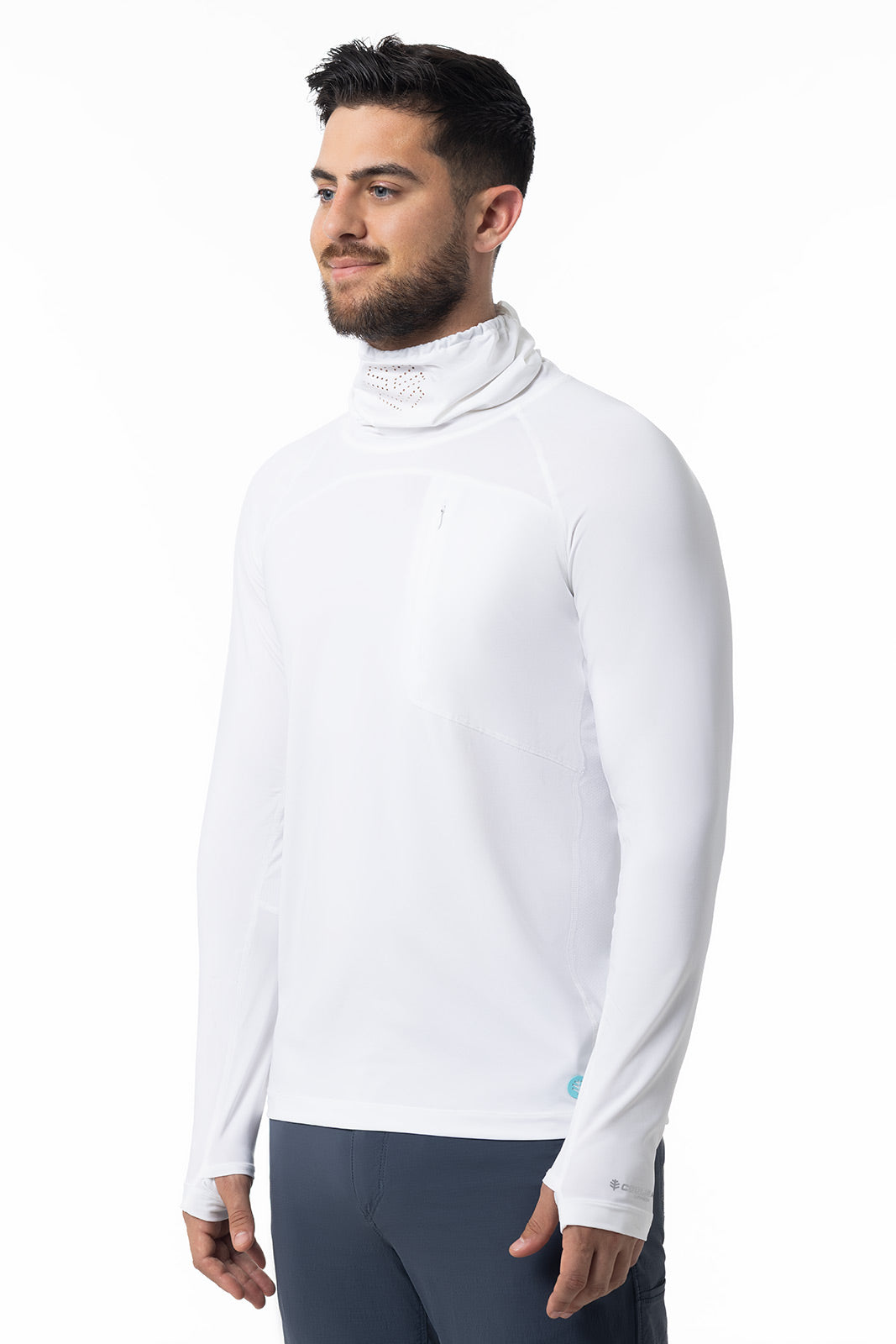 Men's Vented Andros Fishing T-Shirt | White