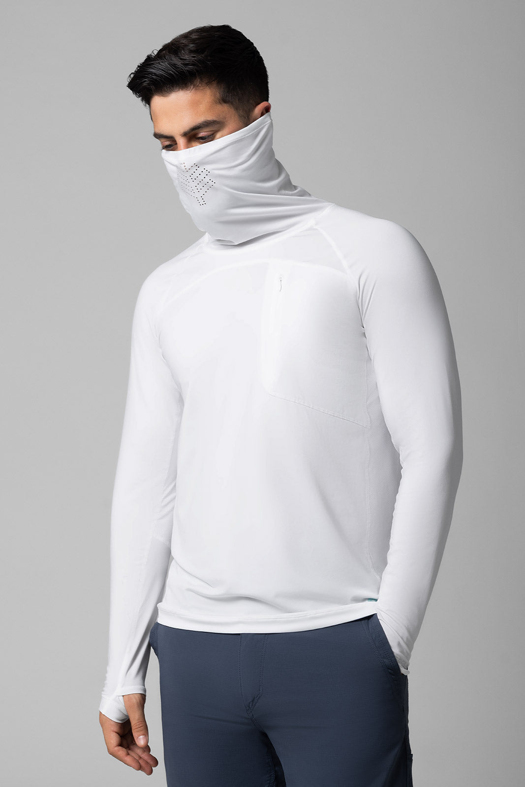 Men's Vented Andros Fishing T-Shirt | White