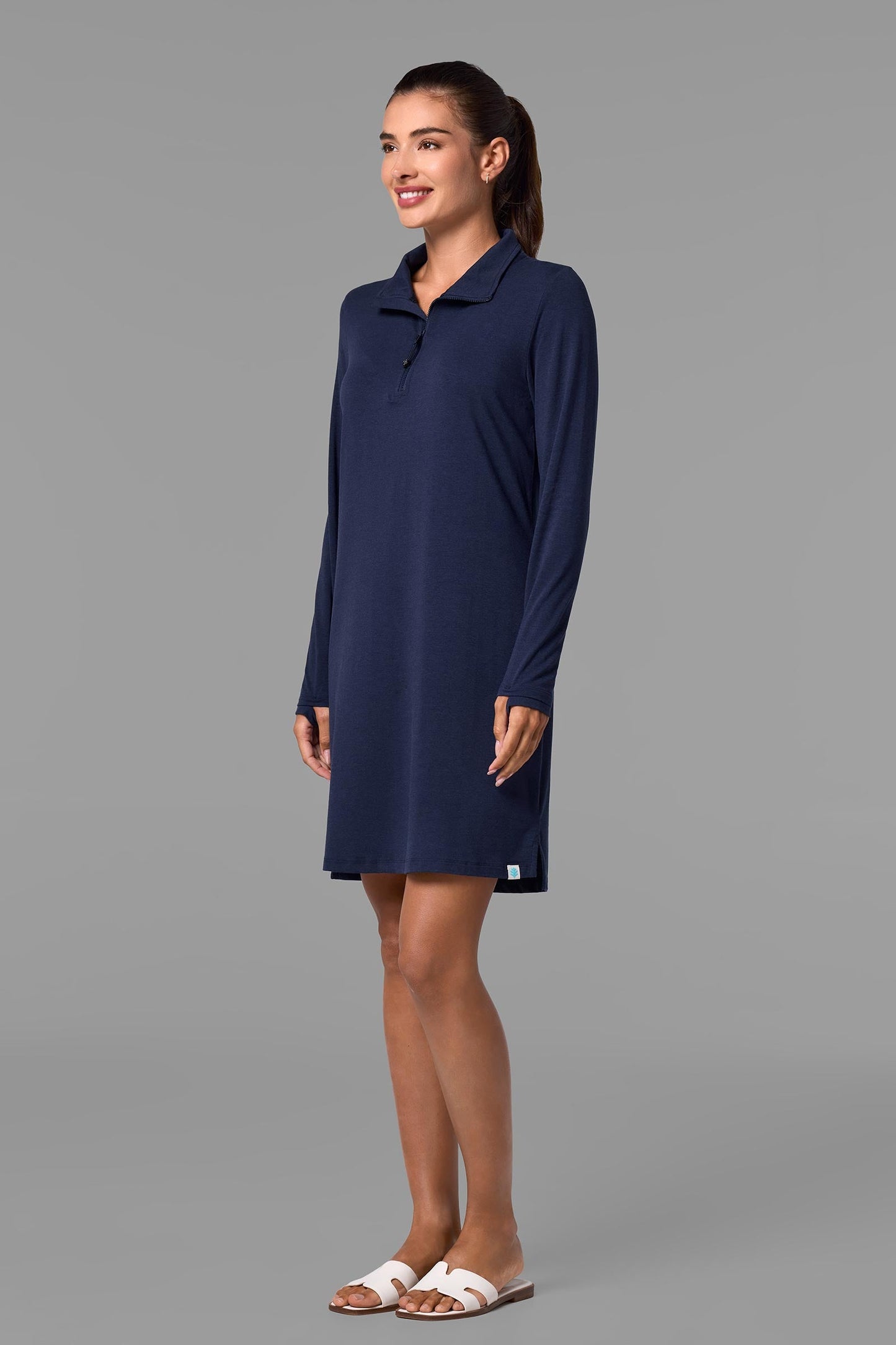 Women's Sarasota Quarter-Zip Dress | Navy