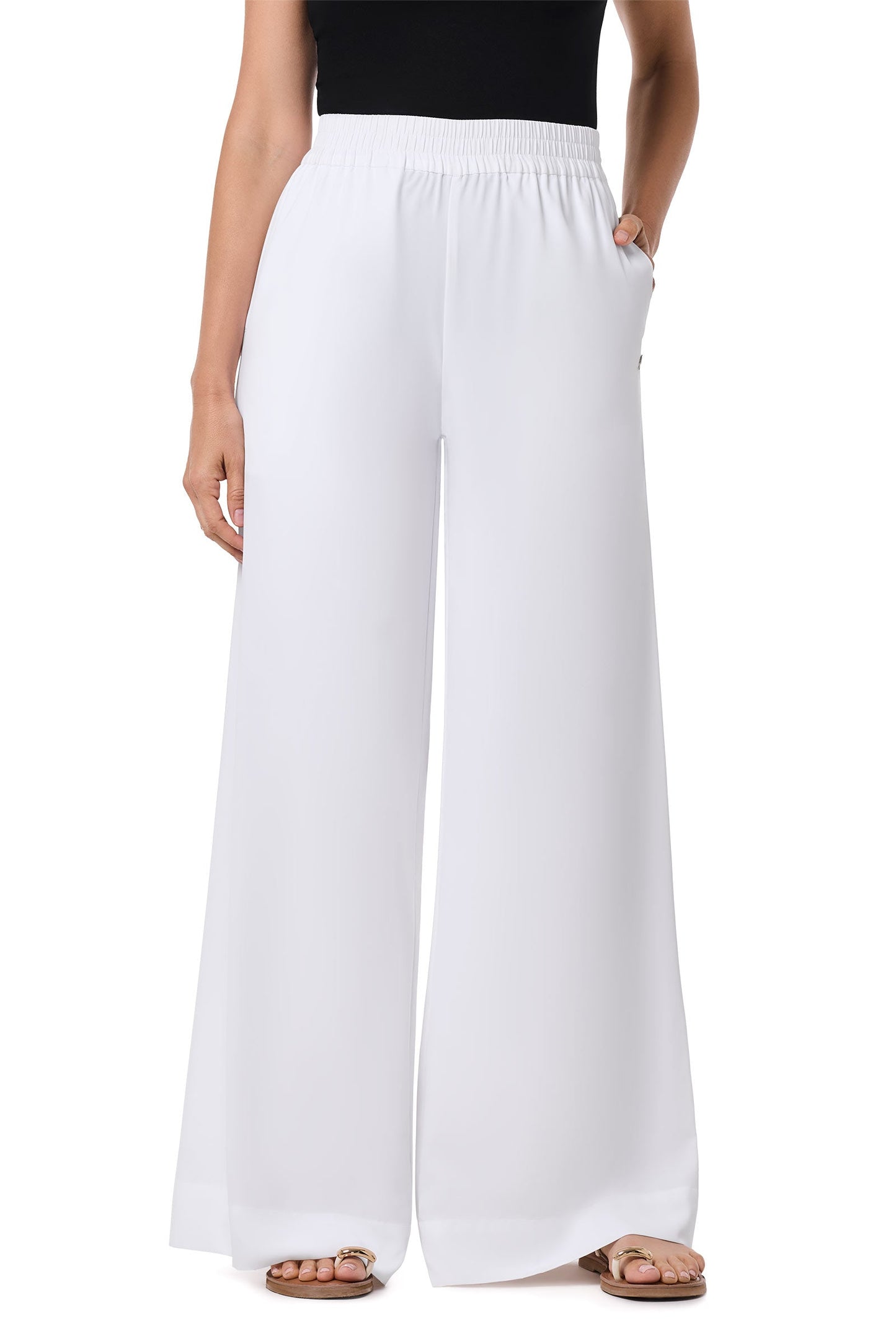 Women's Leros Wide Leg Pants | White