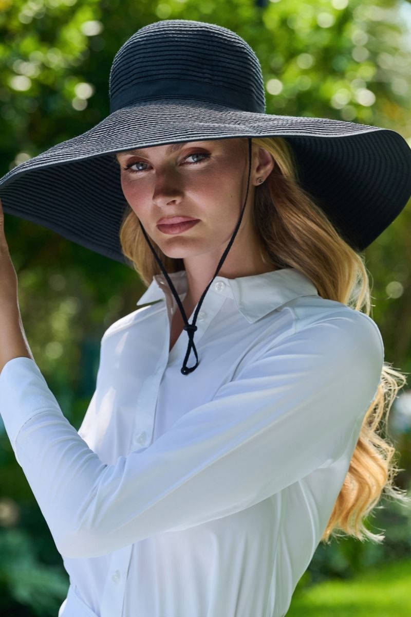 Women's Shelby Shapeable Poolside Hat | Black