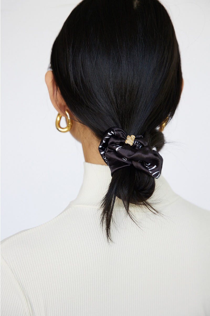 Color_Black/White Bandana Print