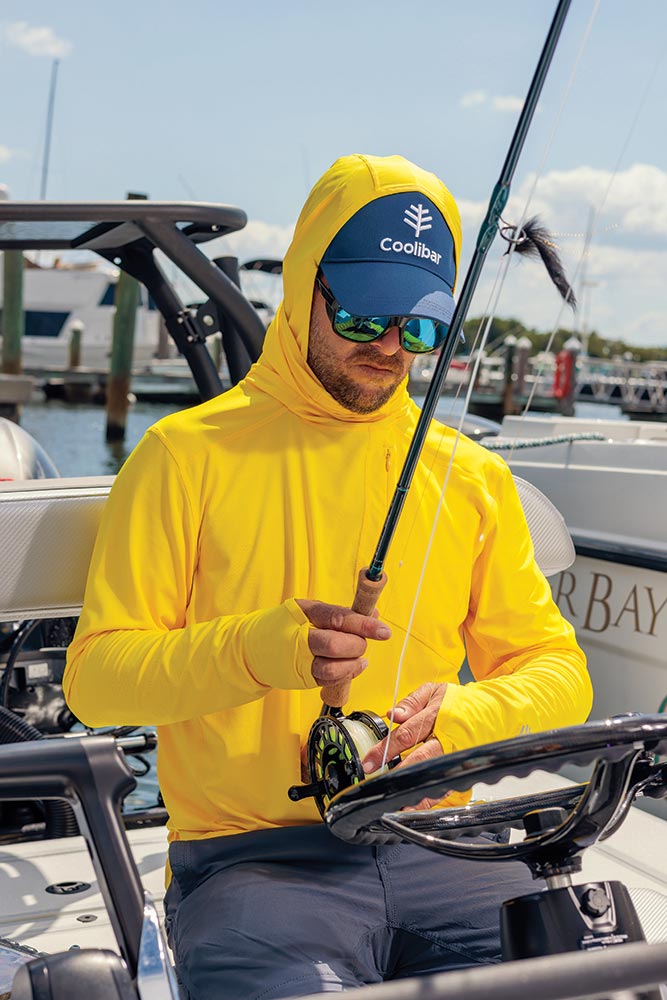 Men's Andros Fishing Hoodie | Nautical Yellow
