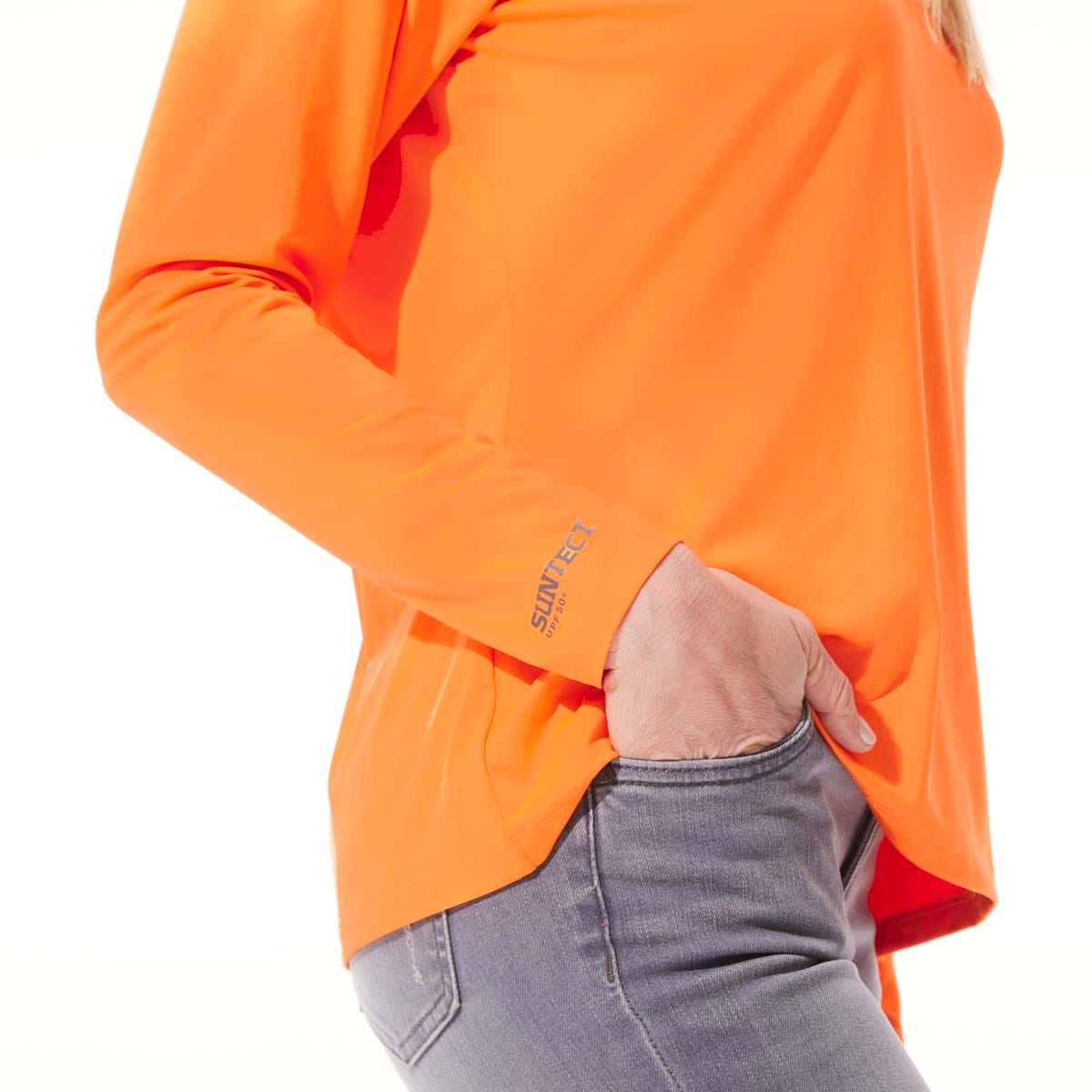 Women's Bosun V-Neck Long Sleeve T-Shirt | Zone Orange