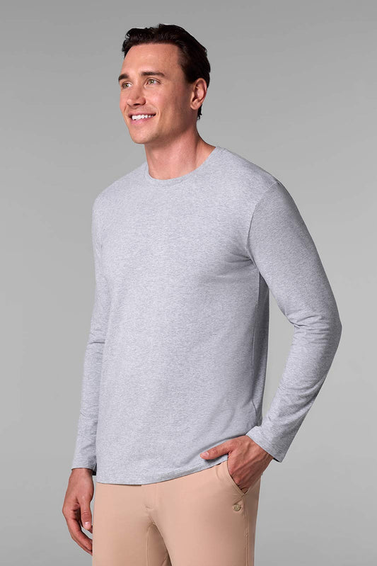 Men's Morada Everyday Long Sleeve T-Shirt | Grey Heather